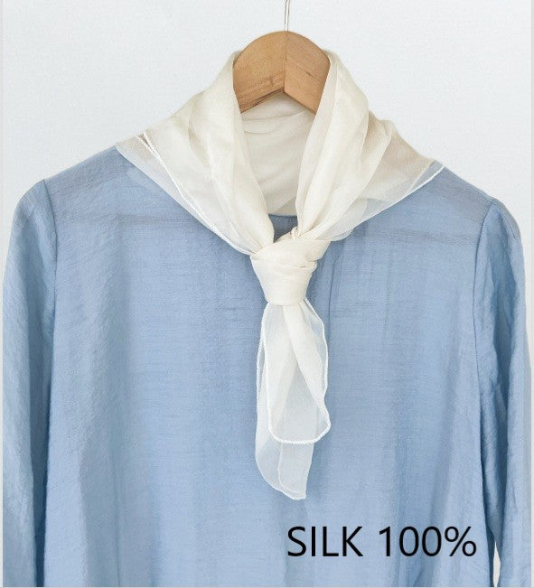 SILK100％  スカーフ63×63㎝