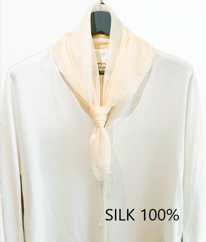 SILK100％  スカーフ63×63㎝