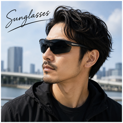 サングラス UVカット メンズ スポーツ