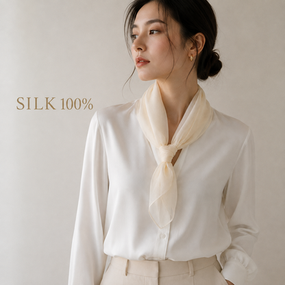 SILK100％  スカーフ63×63㎝