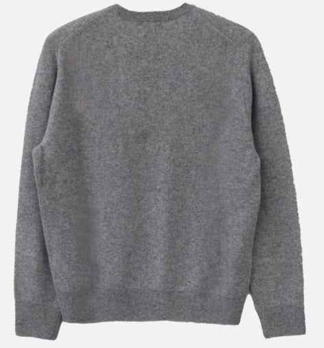 カシミヤ100％   Vネックセーター LIGHT GRAY