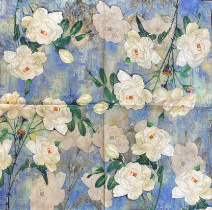 SILK100％  リバーシブルスカーフ 65×65㎝