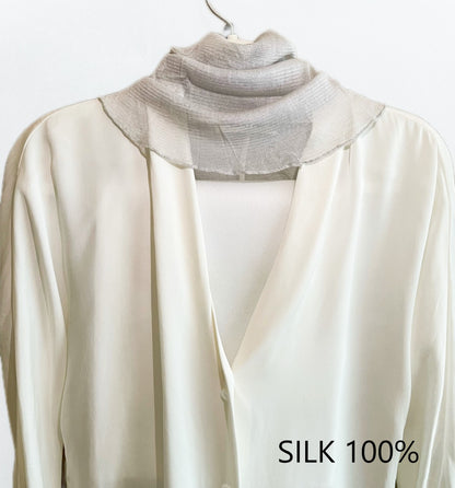 SILK100％   ネックカバー